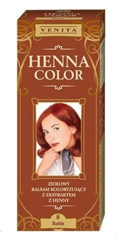 Natural Henna Hair Dye - 8 Ruby Red Hair Balm for Vibrant Color | Eco-Friendly & Chemical-Free | Perfect for DIY Hair Coloring at Home & Special Occasions