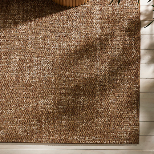 Baya Rattan Outdoor Rug - Barley Color 160cm x 230cm (5.2ft x 7.5ft) - All-Weather Woven Patio Mat for Deck, Poolside, Garden & Balcony