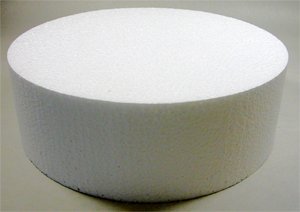 Golda's Kitchen 18 Inch Round Cake Dummy - 3 Inch Height - Perfect for Wedding, Birthday & Decorating Practice - Stylish Cake Display Stand for Bakeries & Events