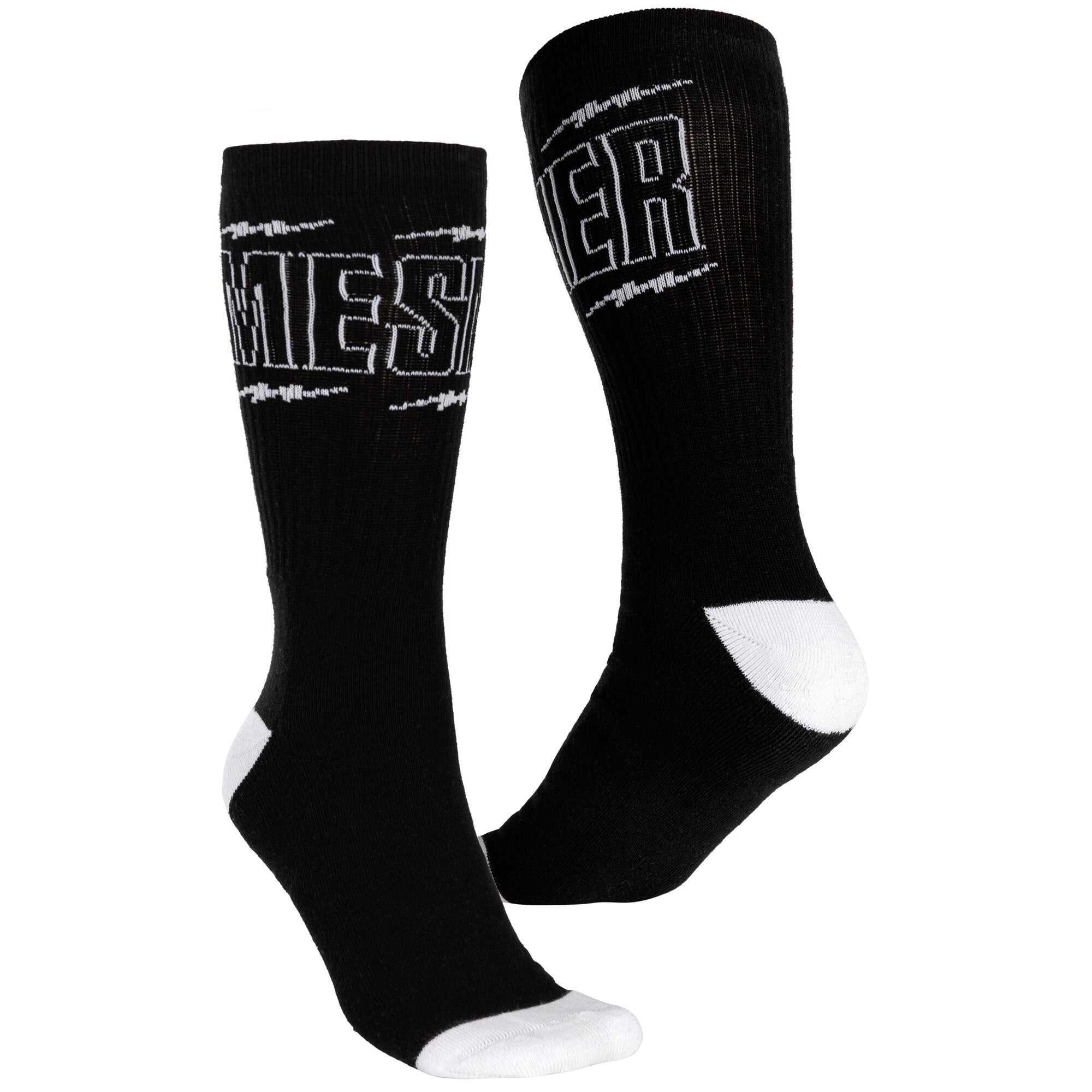 Mesmer Thunders Black and White Socks for Men & Women - Comfortable Athletic Socks for Running, Gym, Workout & Everyday Wear