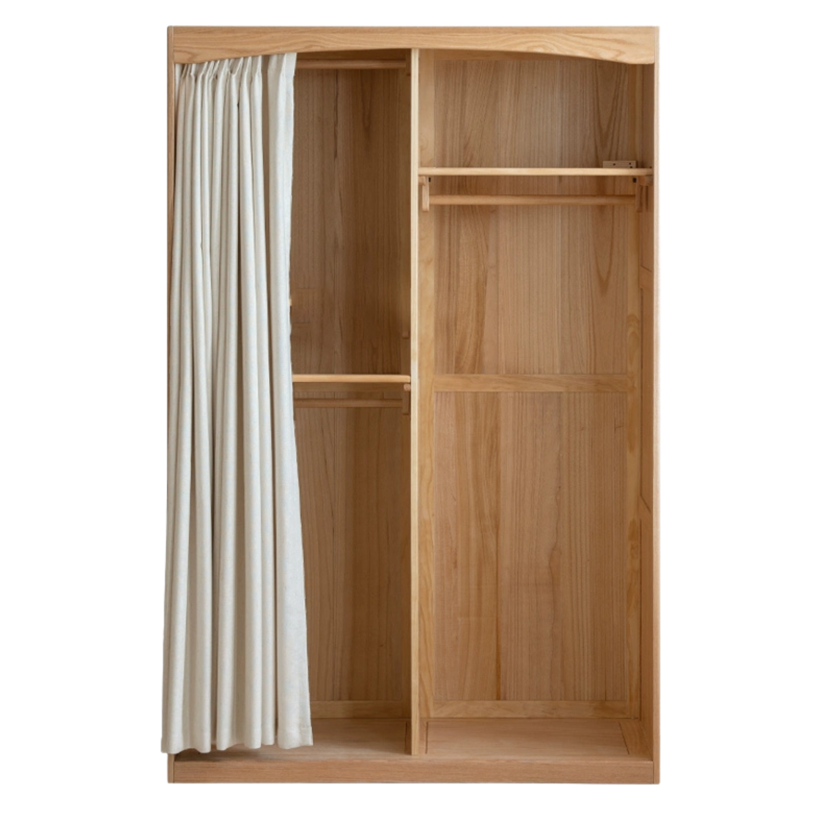 47.2x21.6x78.7inch / 120x55x200сm /  Natural wood color / wardrobe