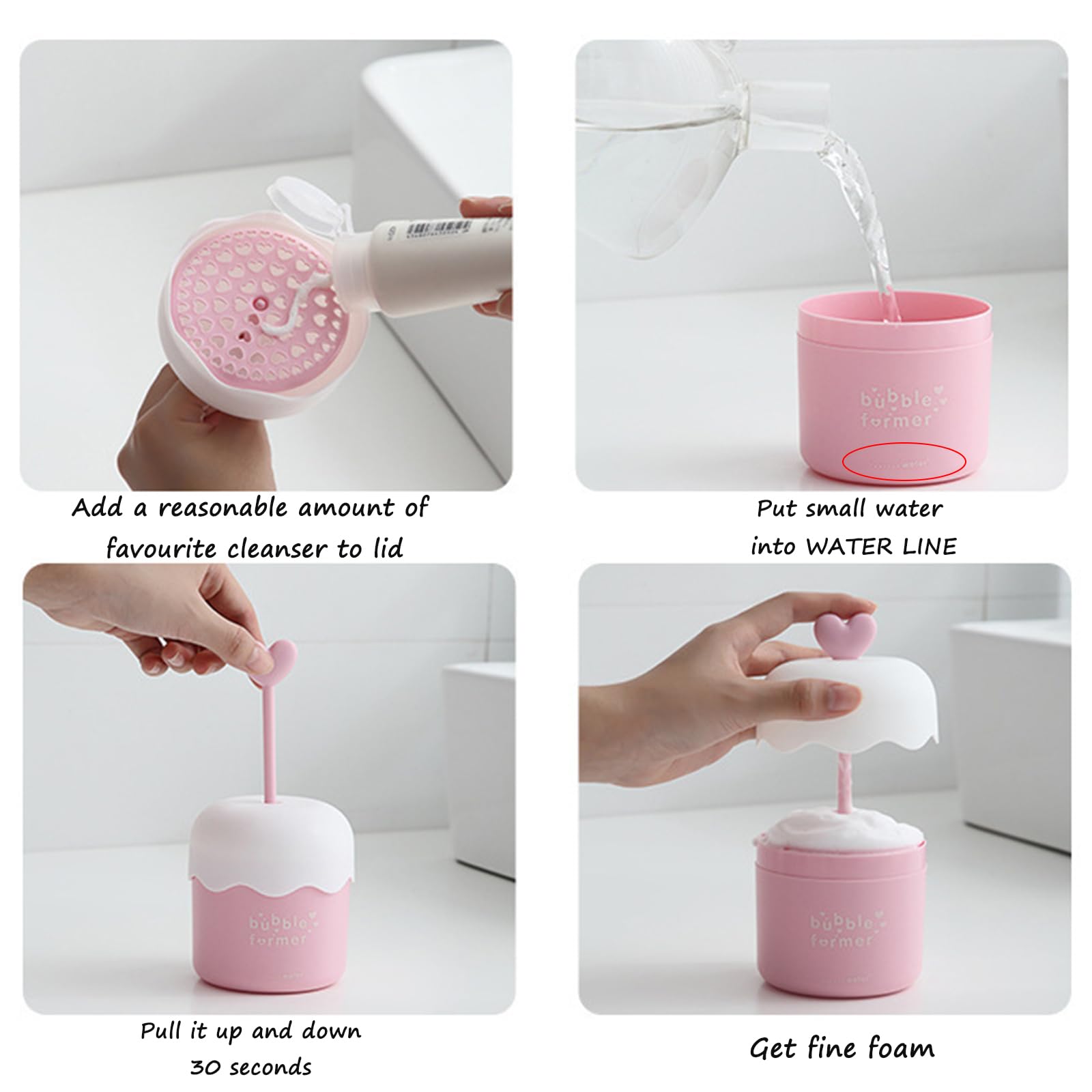 Portable Facial Cleanser Foam Maker Cup - Travel Skin Care Foaming Device for Rich Lather | Purple Plastic Face Wash Foamer | Perfect for Travel, Gym & Daily Skincare Routine
