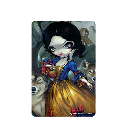 Arcane Vault - Jasmine Becket-Griffith Gothic Fairy Tale Loup Garou: Blanche Neige Wooden Laser-Cut UV-Coated Decorative Magnet (1235-LM) - Perfect for Fridge, Office, Locker & Gothic Home Decor