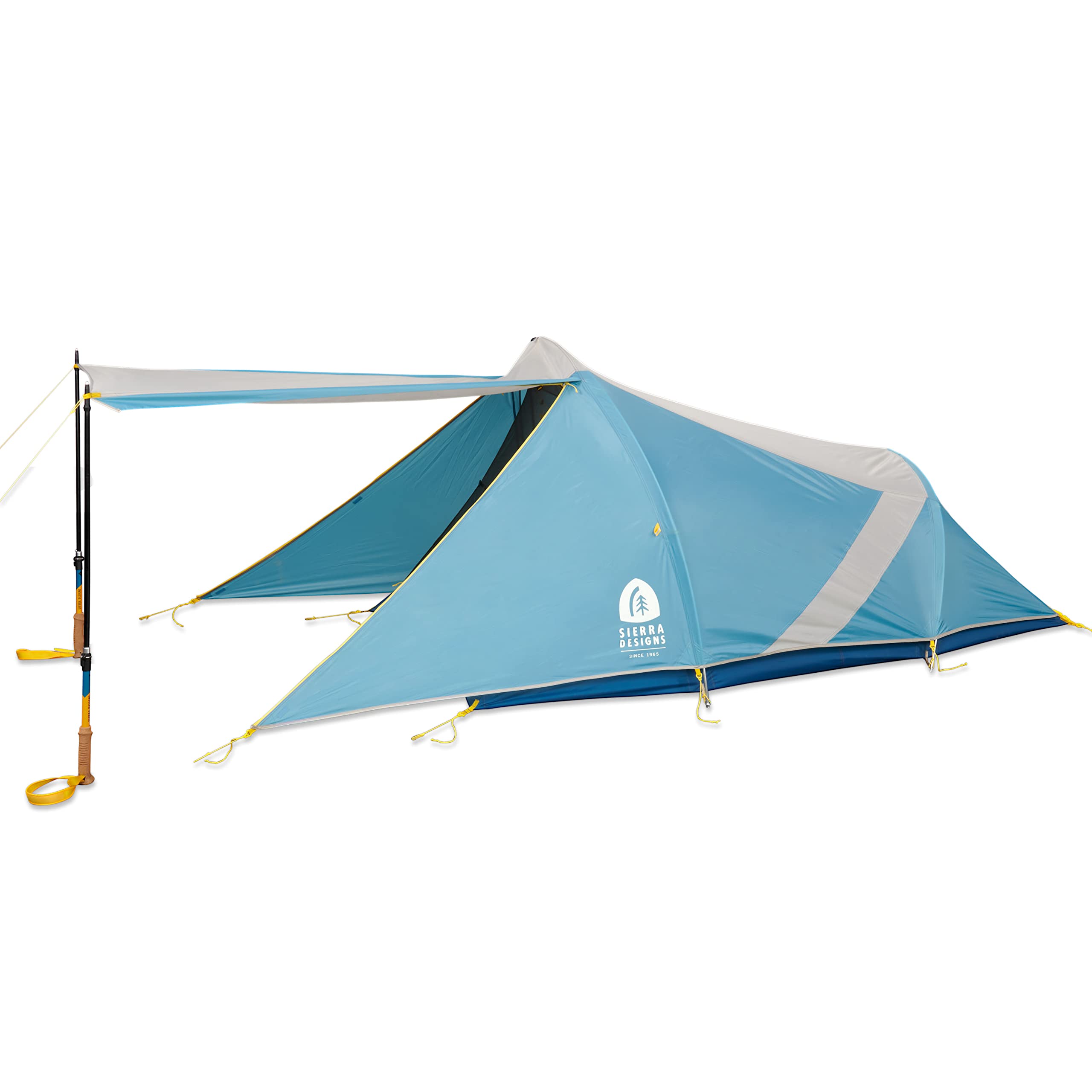 Sierra Designs Clip Flashlight 2-Person Backpacking Tent - Ultralight Camping Tent with Large Vestibule & Storage Bag - Perfect for Hiking, Backpacking, and Outdoor Adventures