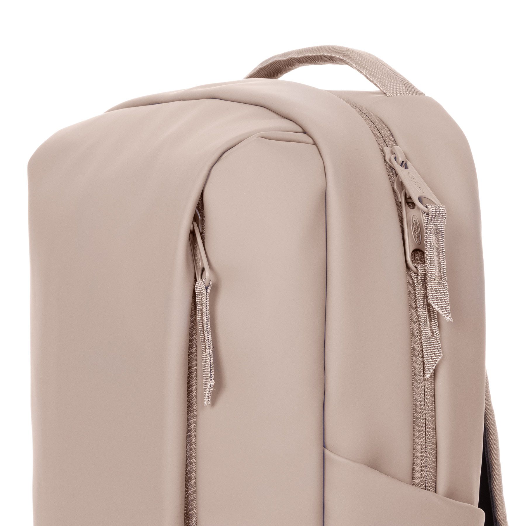 Eastpak Tecum F CNNCT F Backpack - Matte Sand Color, Durable & Stylish for School, Travel & Everyday Use