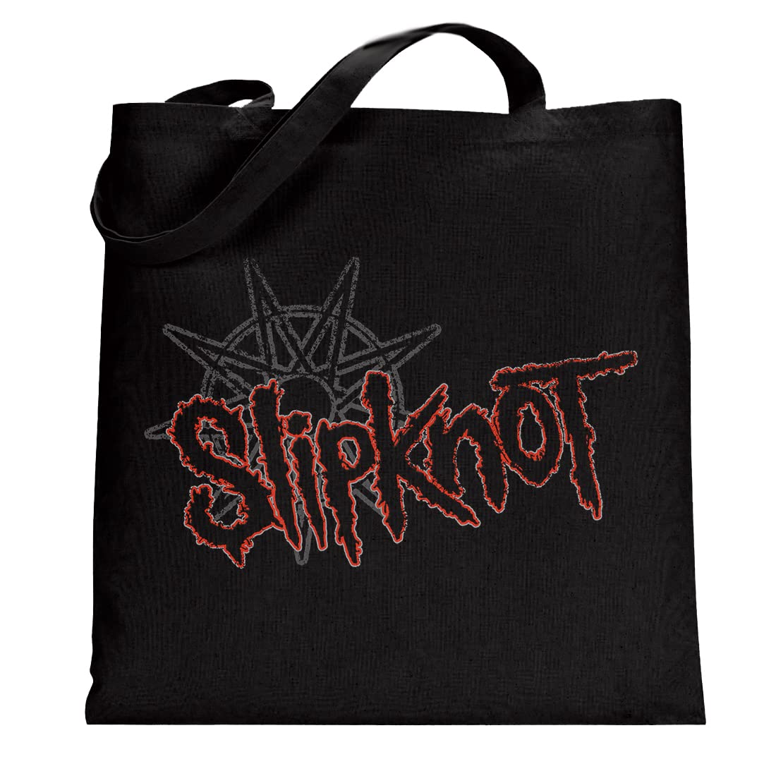 Slipknot Stripes Tote Bag for Women - Stylish Canvas Shopping Bag with Adjustable Shoulder Strap - Perfect for Groceries, Beach, Work & Travel