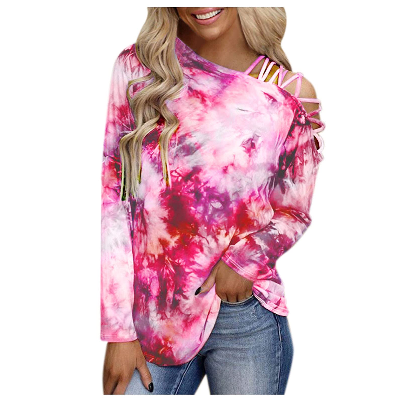 Stylish Women's Long Sleeve Graphic Tee - Loose Fit Casual T-Shirt for Summer 2023 | Perfect for Office Wear, Weekend Outings & Date Nights