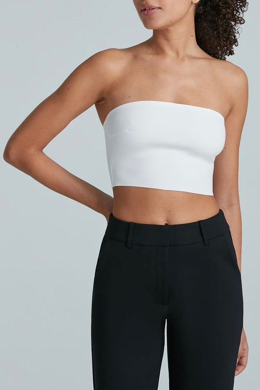 Commando Neoprene Tube Top for Women - Seamless Stretchy Workout Tank Top - Gym, Yoga & Running Essentials - Comfortable & Supportive Activewear