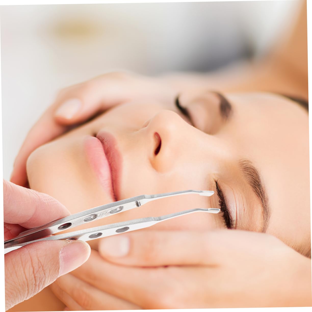 Stainless Steel Meibomian Gland Massage Tweezers - Eyelid Chalazion Remover & Expressor Tool for Stye Treatment, Reusable Eye Care Tweezers (Perfect for Home Spa, Professional Salon & Ophthalmology Use)