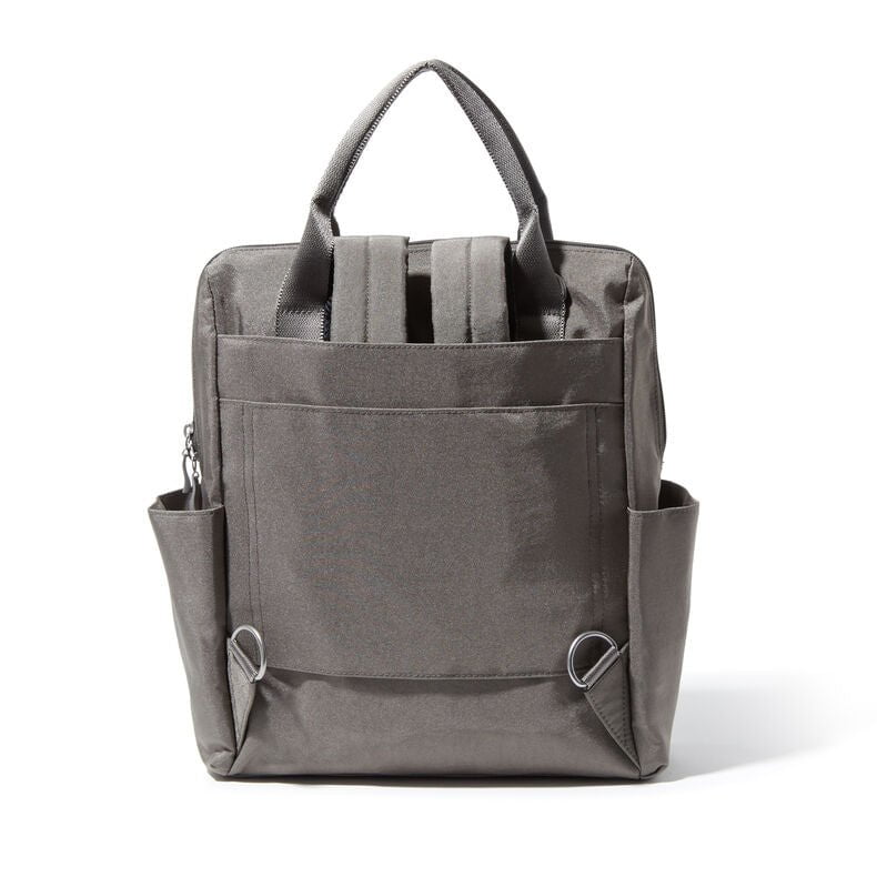 Baggallini Modern Everywhere Laptop Backpack for Women & Men - Lightweight Water-Resistant 15.6 Inch Laptop Bag with USB Charging Port - Perfect for Work, Travel & School