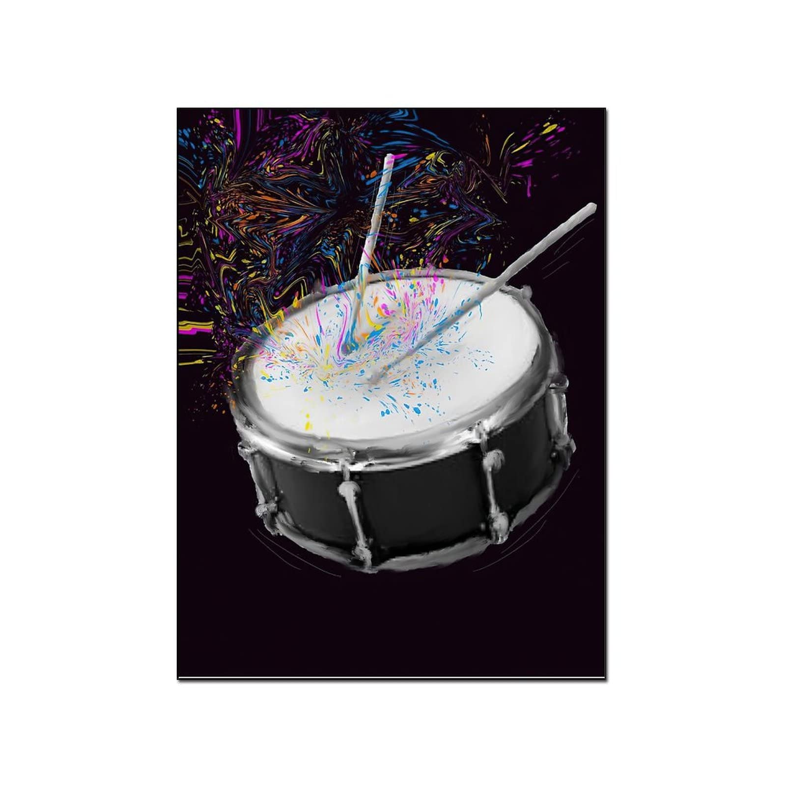 Rhythm Rainbow Wall Art Painting - 16x20 Inch (40x51cm) Modern Abstract Poster for Living Room, Bedroom & Office Decor - Perfect for Home, Dorm & Gift Giving