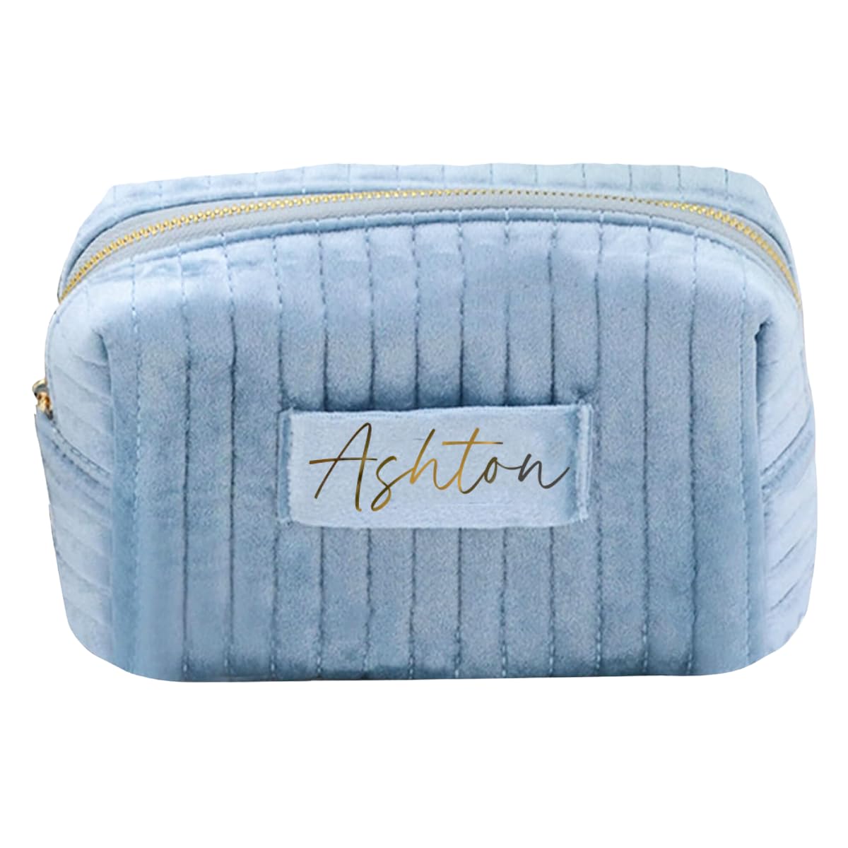 Custom Velvet Makeup Bag - Personalized Travel Cosmetic Organizer for Women | Purse & Toiletry Storage