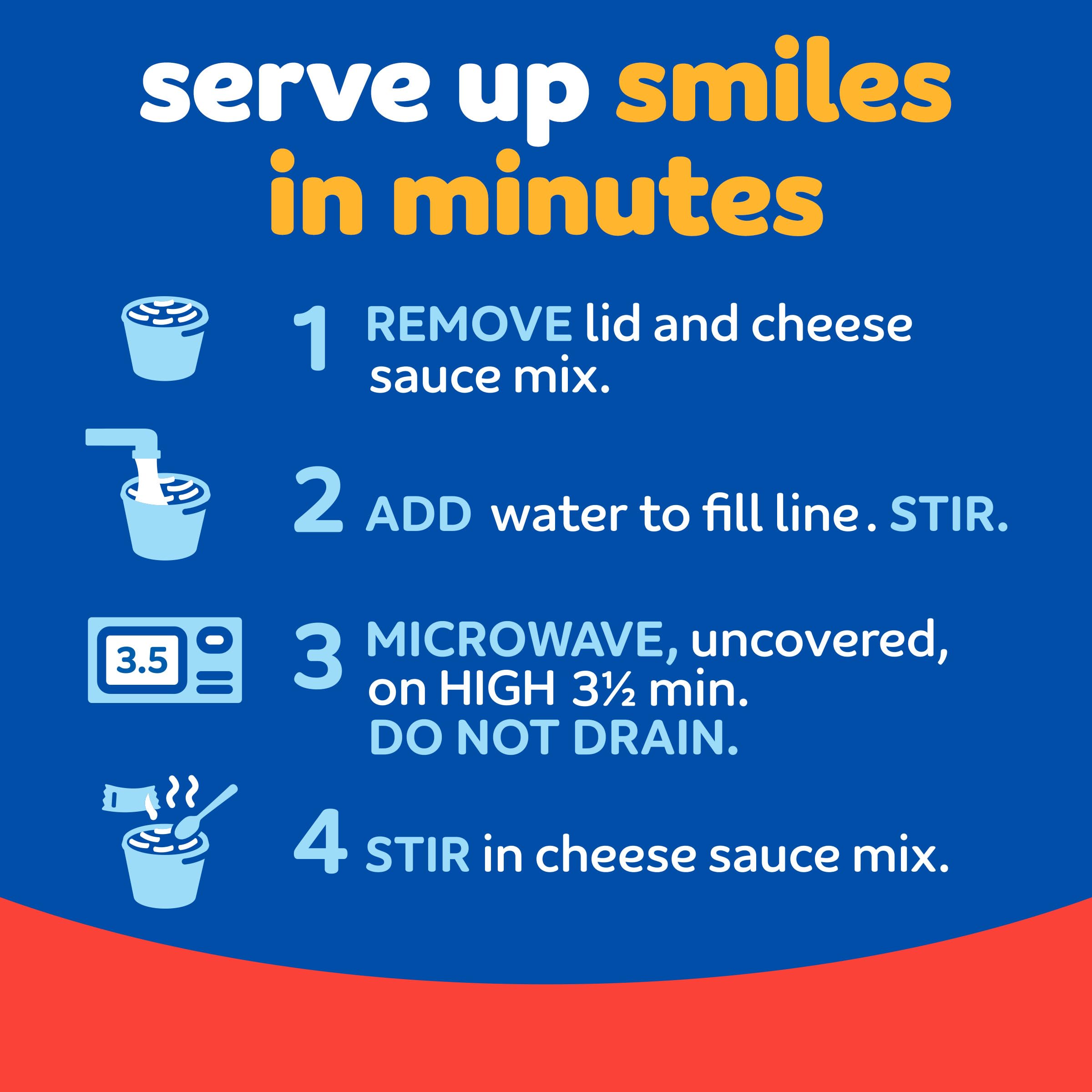 Kraft Triple Cheese Mac & Cheese - 4 Pack (2.05 oz Cups) | Delicious Microwaveable Macaroni & Cheese Dinner | Quick Lunch, Snack, or Easy Meal for Kids & Adults