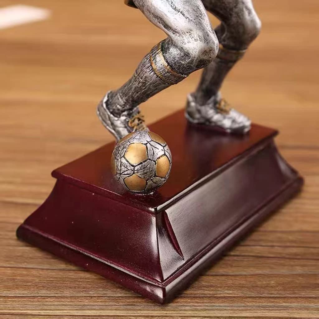 BOFANGSM Custom Football MVP Trophy Award - Golden Boot Player Statue for Soccer Awards, Excellent Forward Recognition, Personalized Engraving Souvenir | Perfect for Tournaments, Banquets & Fan Gifts