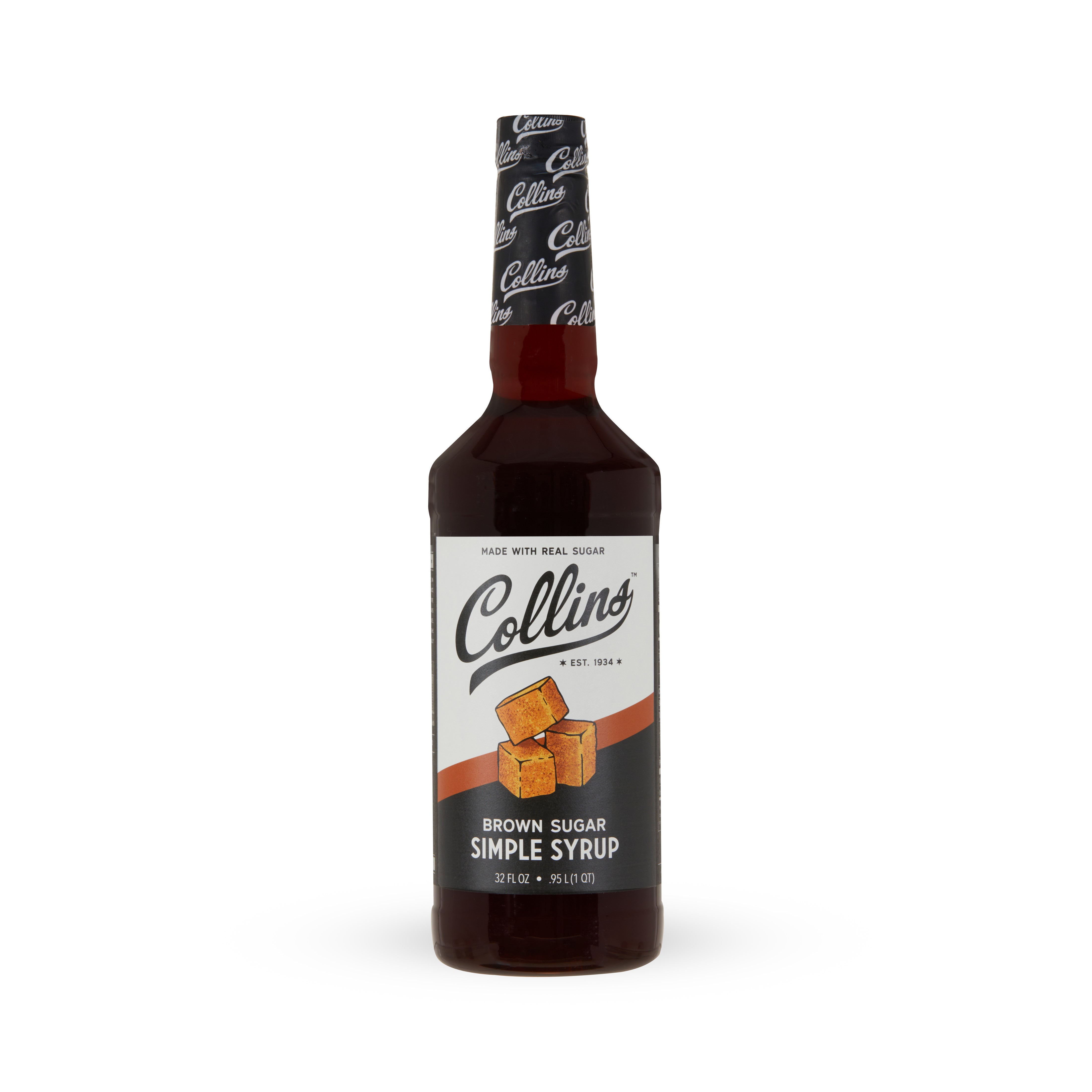 Organic Brown Sugar Simple Syrup 32 oz (946ml) - All Natural Sweetener for Coffee, Tea, Cocktails & Baking - Gluten Free & Vegan Friendly