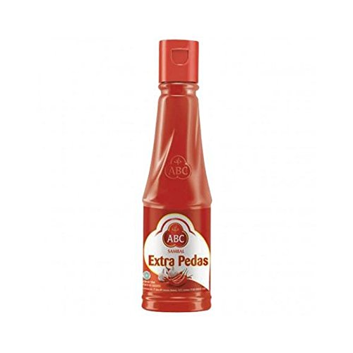 ABC Extra Hot Sambal Chili Sauce - 135ml (Pack of 3) - Authentic Indonesian Spicy Condiment for Cooking, Grilling & Dipping - Perfect for Noodles, Rice & BBQ