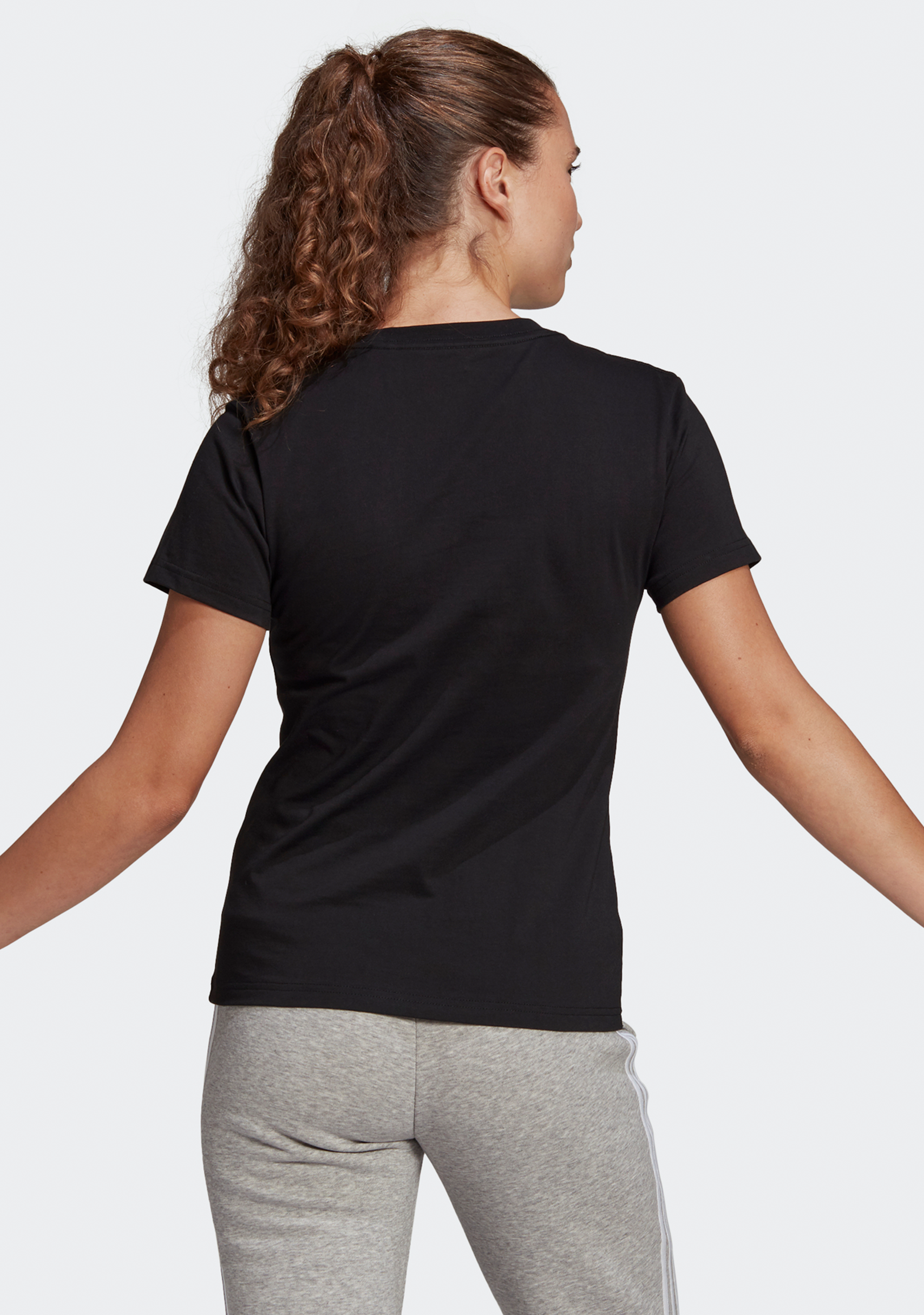 Adidas Women's Essential Loungewear T-Shirt - Comfortable Casual Tee for Relaxing at Home, Yoga & Gym Workouts
