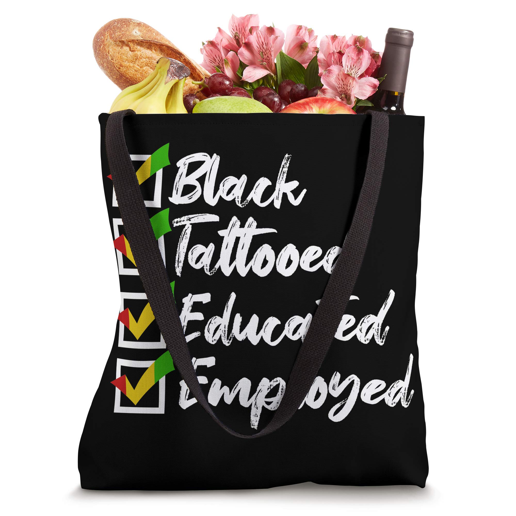 Black Lives Matter Melanin African Gift Tote Bag - Stylish & Durable Reusable Shopping Bag for Activism, College, Work & Everyday Use