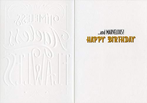 Avanti Press Timeless, Ageless, Flawless Birthday Greeting Card - Perfect for Celebrations, Anniversaries & Special Occasions