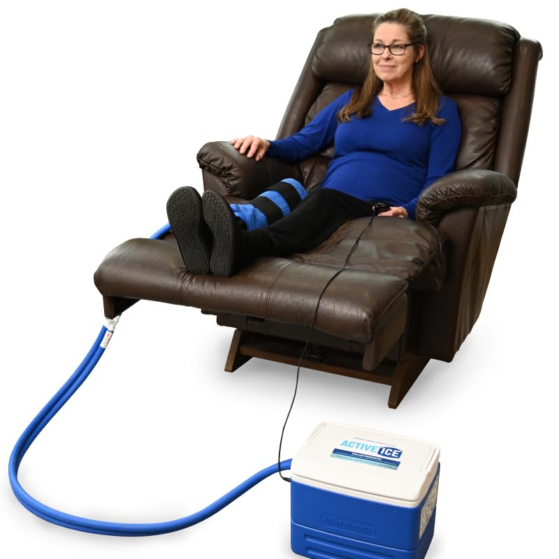 Polar Active Ice 3.0 - 9 QT Cold Therapy Ice Machine with Programmable Timer, Full Circumference Knee Pad & Compression Wrap for Cryotherapy Pain Relief - Ideal for Post-Surgery Recovery, Sports Injuries & Arthritis Pain Management