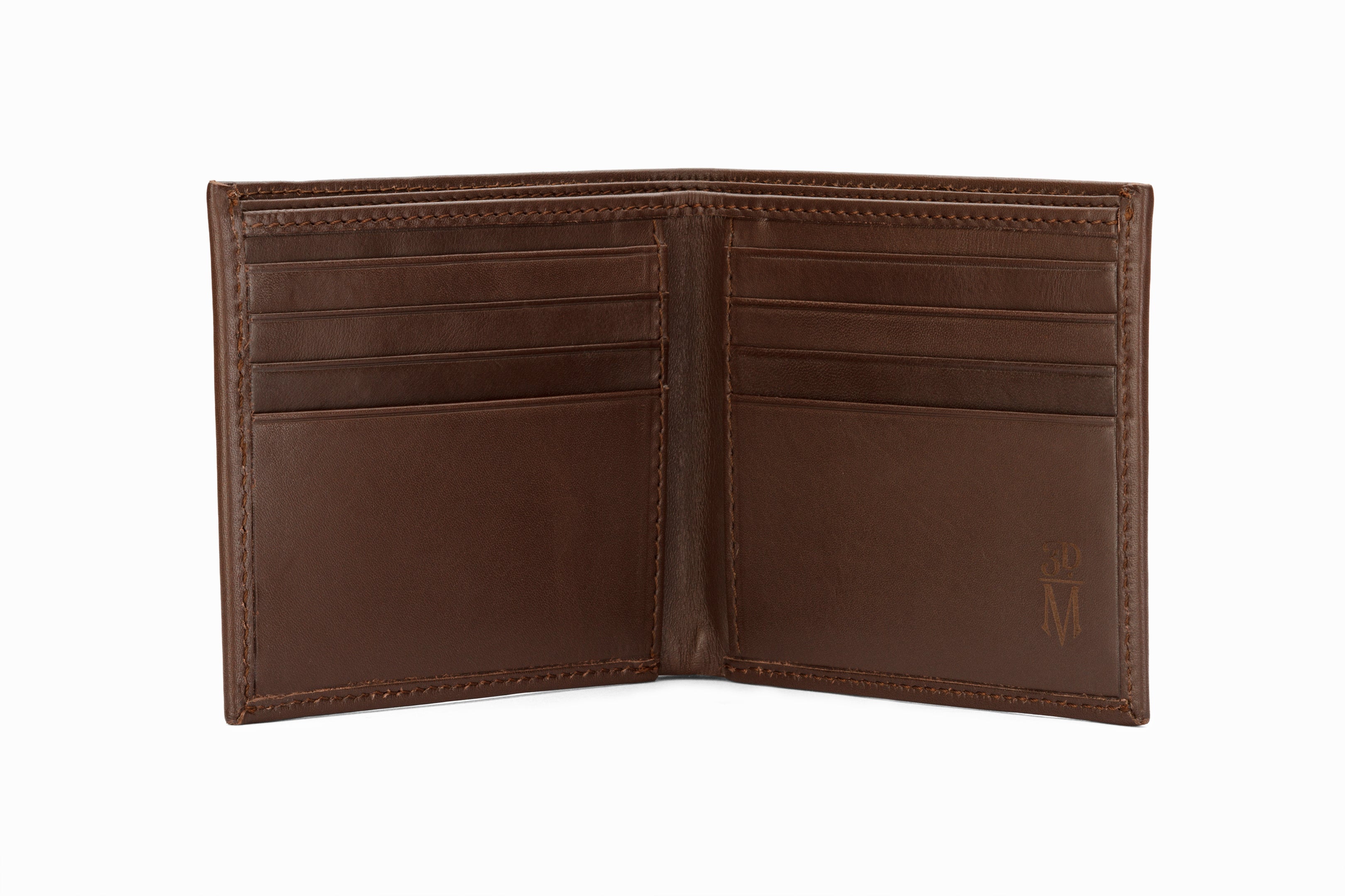 Slim Leather Wallet for Men - Genuine Dark Brown RFID Blocking Minimalist Bifold - Perfect for Everyday Carry & Travel