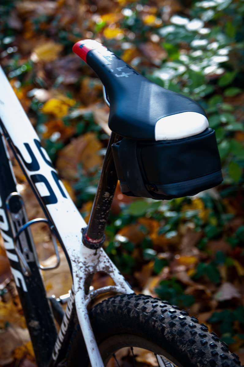 SILCA MATTONE Bike Saddle Bag with BOA Closure System - Waterproof YKK Zipper Storage - Compact Under Seat Pouch for Road Bikes | Perfect for Cycling, Commuting & Outdoor Adventures
