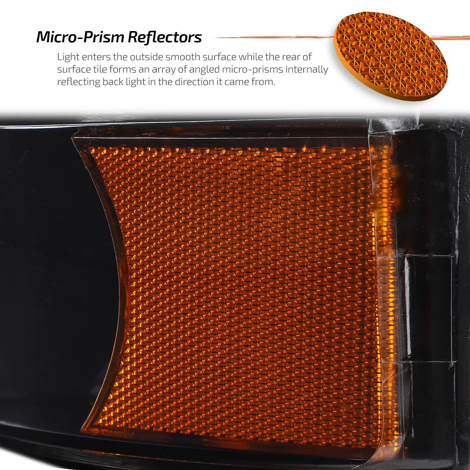 AKKON Replacement Headlights & Corner Lights for 92-96 Ford Bronco F150 F250 F350 - Black Housing OE Style Headlamps & Turn Signals - Upgrade for Off-Roading, Daily Driving & Night Visibility