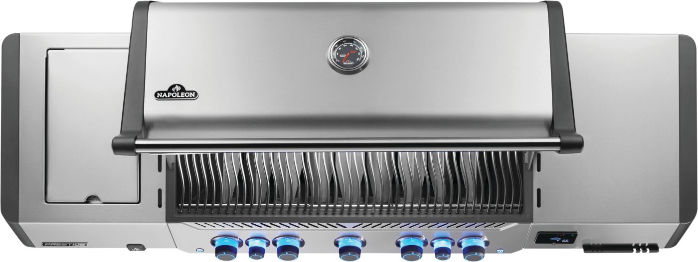 Napoleon Prestige 665 Connected RSIB Propane Gas Grill - Smart BBQ Grill with Wi-Fi Control, Stainless Steel Construction - Perfect for Backyard, Patio, and Outdoor Cooking Parties