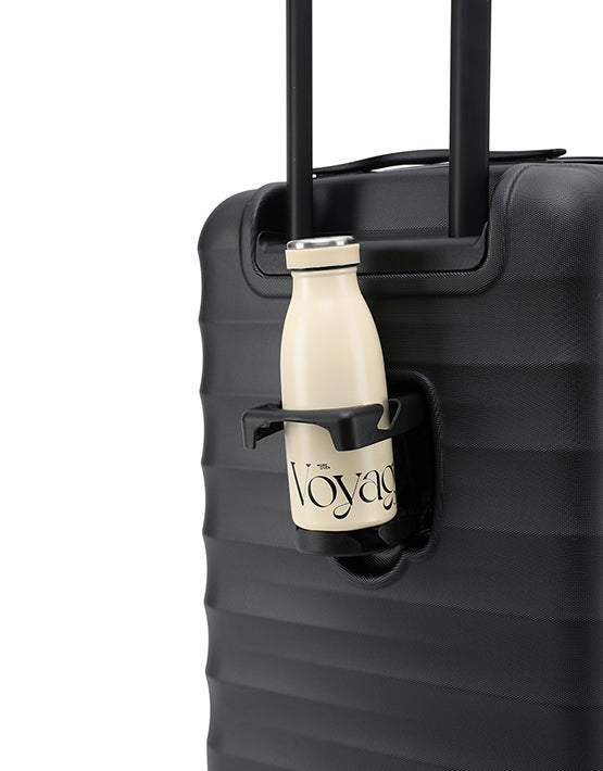 Tosca Interstellar 2.0 20-Inch Carry-On Spinner Suitcase - Lightweight Black Hardshell Luggage for Business Travel & Weekend Getaways