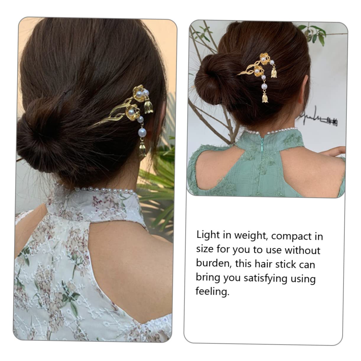 FOMIYES 10 Pcs Pearl Hair Clips for Women - Elegant Floral Hairpins with Alloy Decorations, Bridal Hair Accessories, Chinese Hair Sticks for Girls & Women | Perfect for Weddings, Parties, and Daily Styling