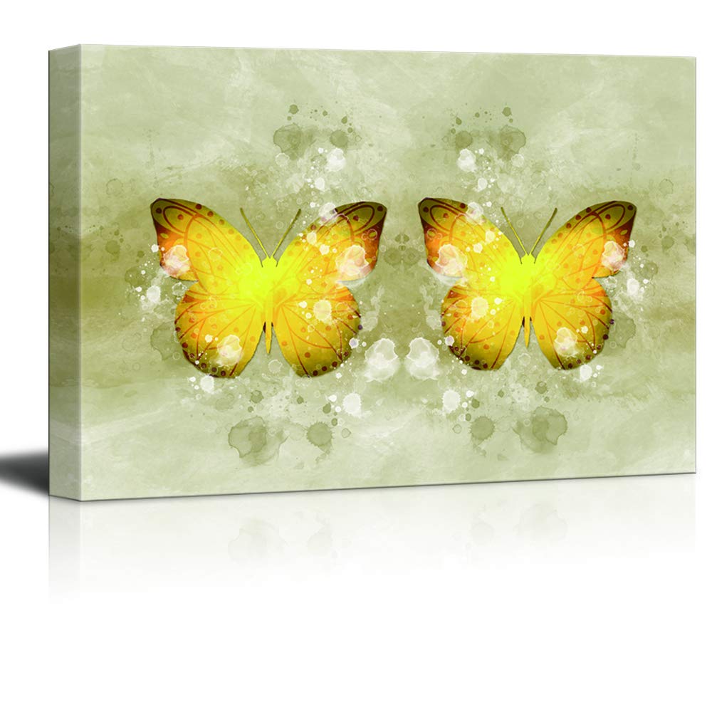 Wall26 Canvas Wall Art - Colorful Butterfly Pictures for Home Decor, Bedroom & Living Room Paintings, Framed Canvas Prints 32x48 inches | Perfect for Modern Interior Design & Housewarming Gifts
