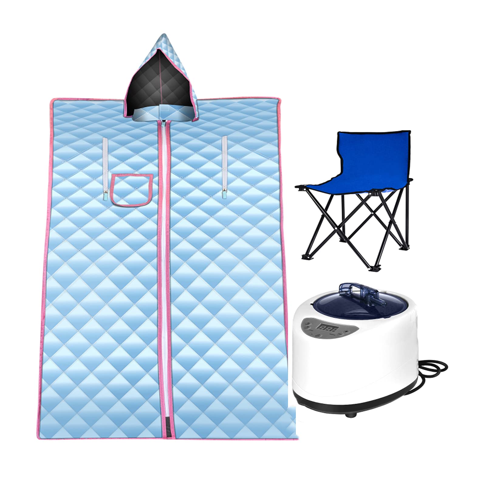 2L Portable Steam Sauna Tent with Remote Control - Home Spa for Full Body Relaxation & Facial Care, Reduces Fatigue - Perfect for Home Use, Travel & Post-Workout Recovery
