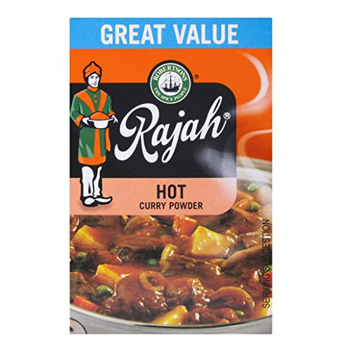 Rajah Hot Curry Powder 200g - Authentic Indian Spice Blend for Cooking, Perfect for Curries, Soups & Marinades - Great for Home Chefs & Indian Cuisine Lovers