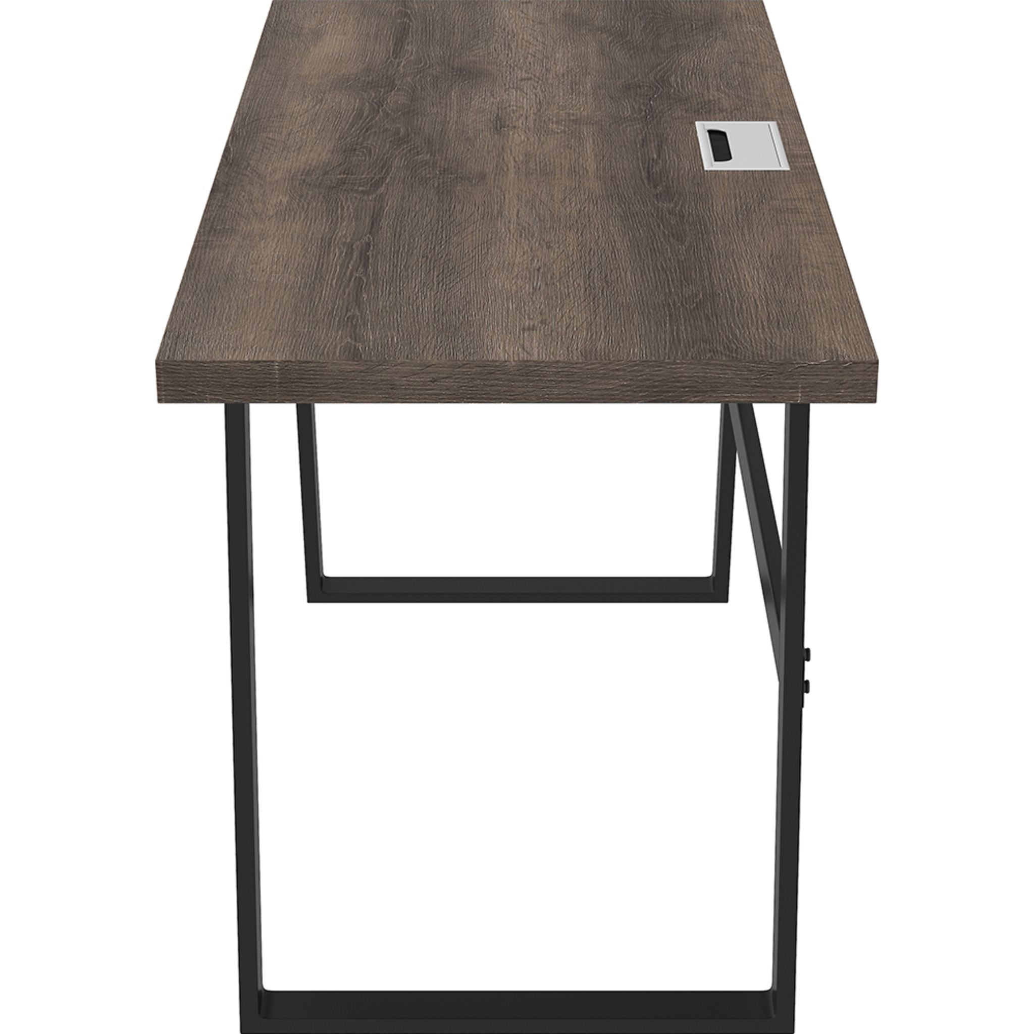 Arlenbry Modern Office Desk - Gray Computer Workstation with Sturdy Metal Frame | Perfect for Home Office, Study Room & Small Spaces