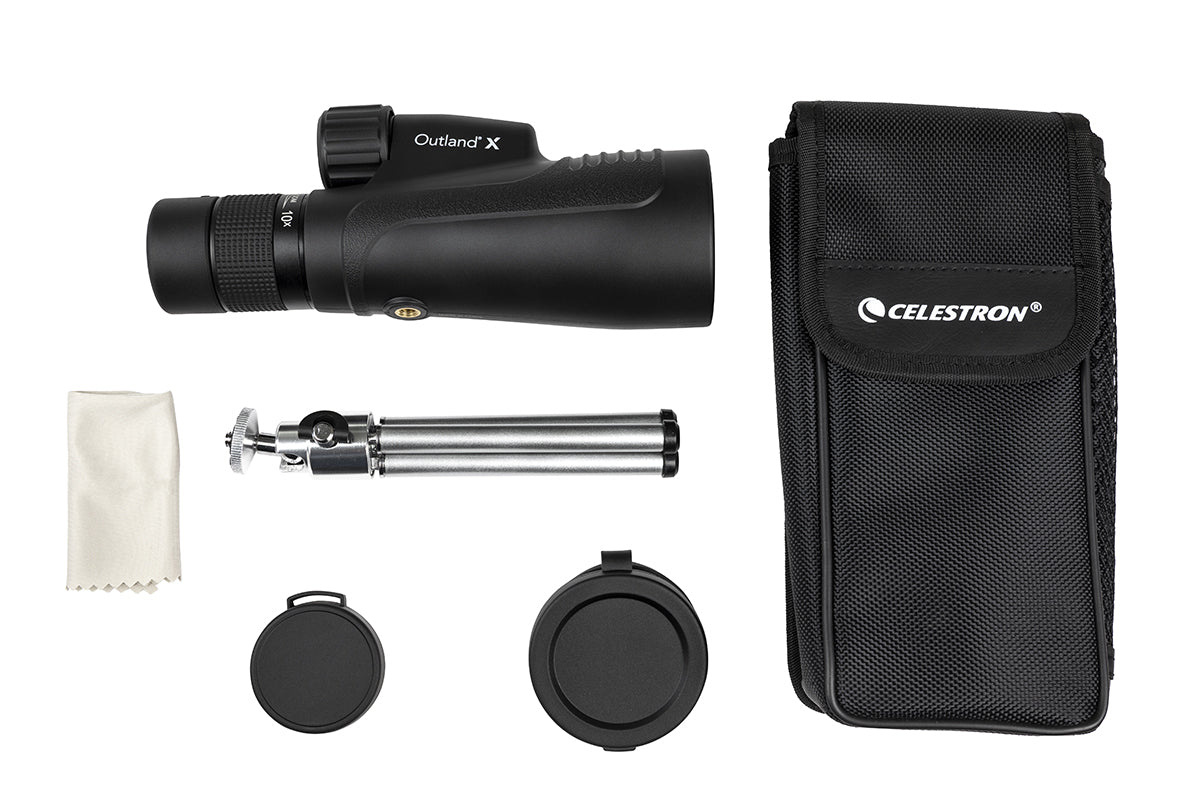 Outland X 10-30x50mm Zoom Monocular Telescope with Adjustable Tripod - Compact & Powerful for Bird Watching, Hunting, Hiking, and Outdoor Adventures