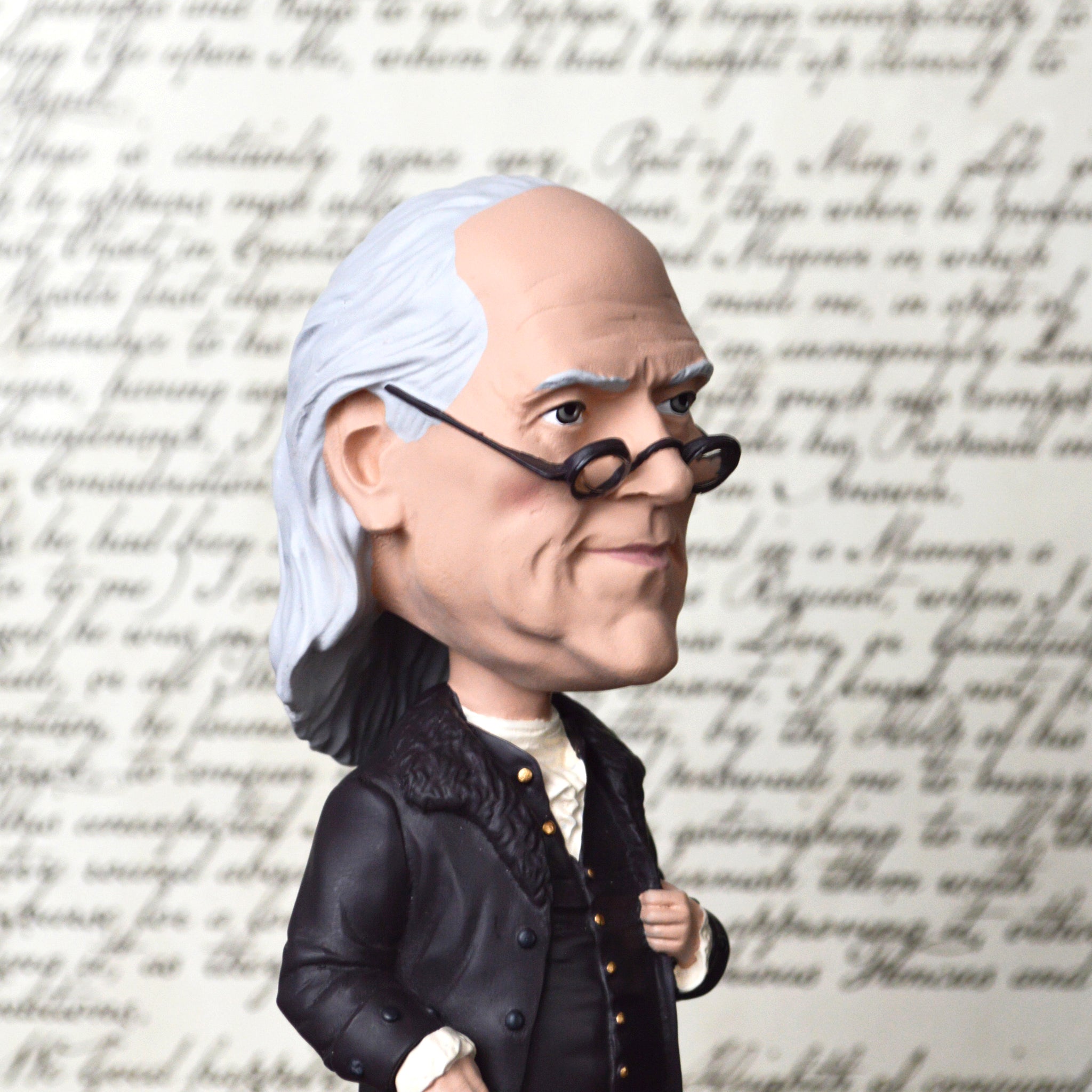 Benjamin Franklin Bobblehead - Collectible Historical Figurine for Office Desk & Home Decor | Perfect Gift for History Enthusiasts & Teachers