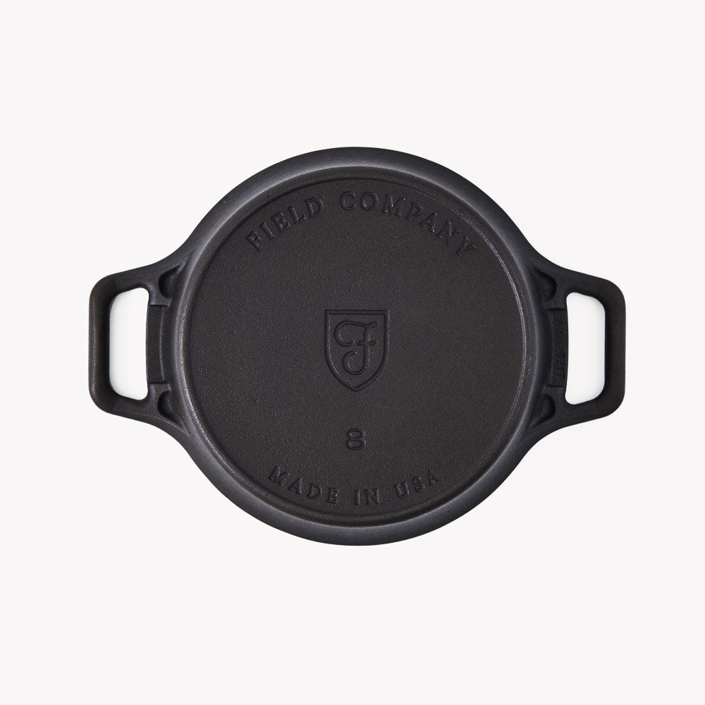 Premium No.8 Cast Iron Dutch Oven with Lid - 5 Quart Enameled Cookware for Braising, Baking & Slow Cooking - Perfect for Soups, Stews, Bread & Camping Meals