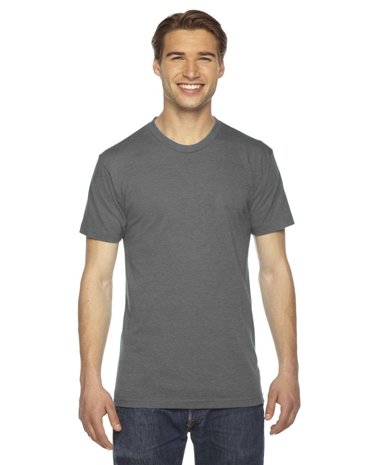 American Apparel TR401W Unisex Triblend Short Sleeve Track T-Shirt - Soft Comfortable Crew Neck Tee for Men & Women - Perfect for Gym, Running, Workout and Casual Wear