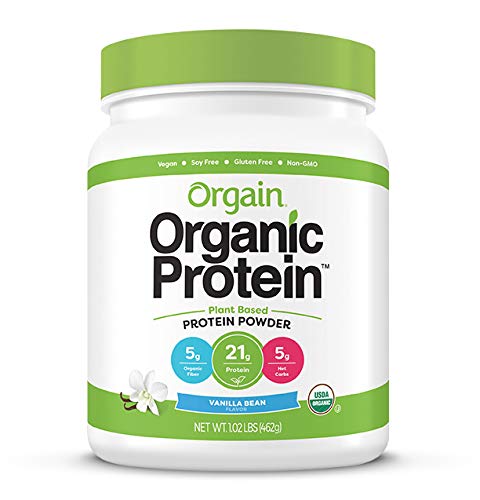 Orgain Organic Plant Based Protein Powder - Creamy Chocolate Fudge & Vanilla Bean (1.02 lb Each) | Vegan, Low Carb, Dairy-Free, Gluten-Free Protein Supplement for Smoothies, Baking & Post-Workout Recovery