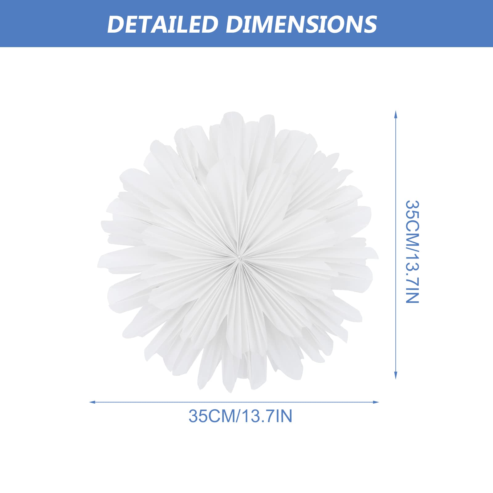 White Origami Hanging Lampshade DIY Puzzle Pendant Light - Modern Ceiling Chandelier & Decorative Paper Lamp for Living Room, Bedroom, Sofa