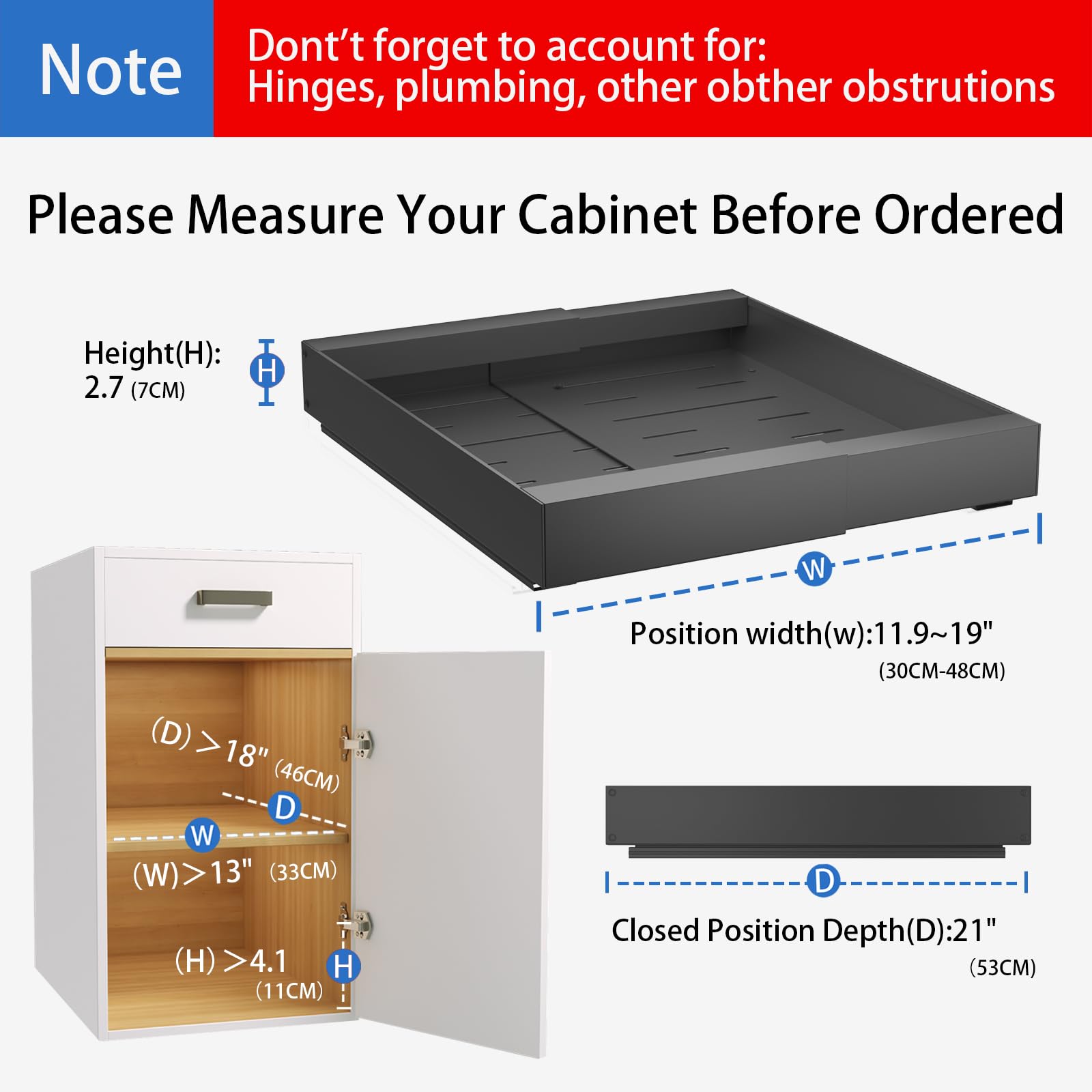 Expandable Pull Out Cabinet Drawers Organizer - 21