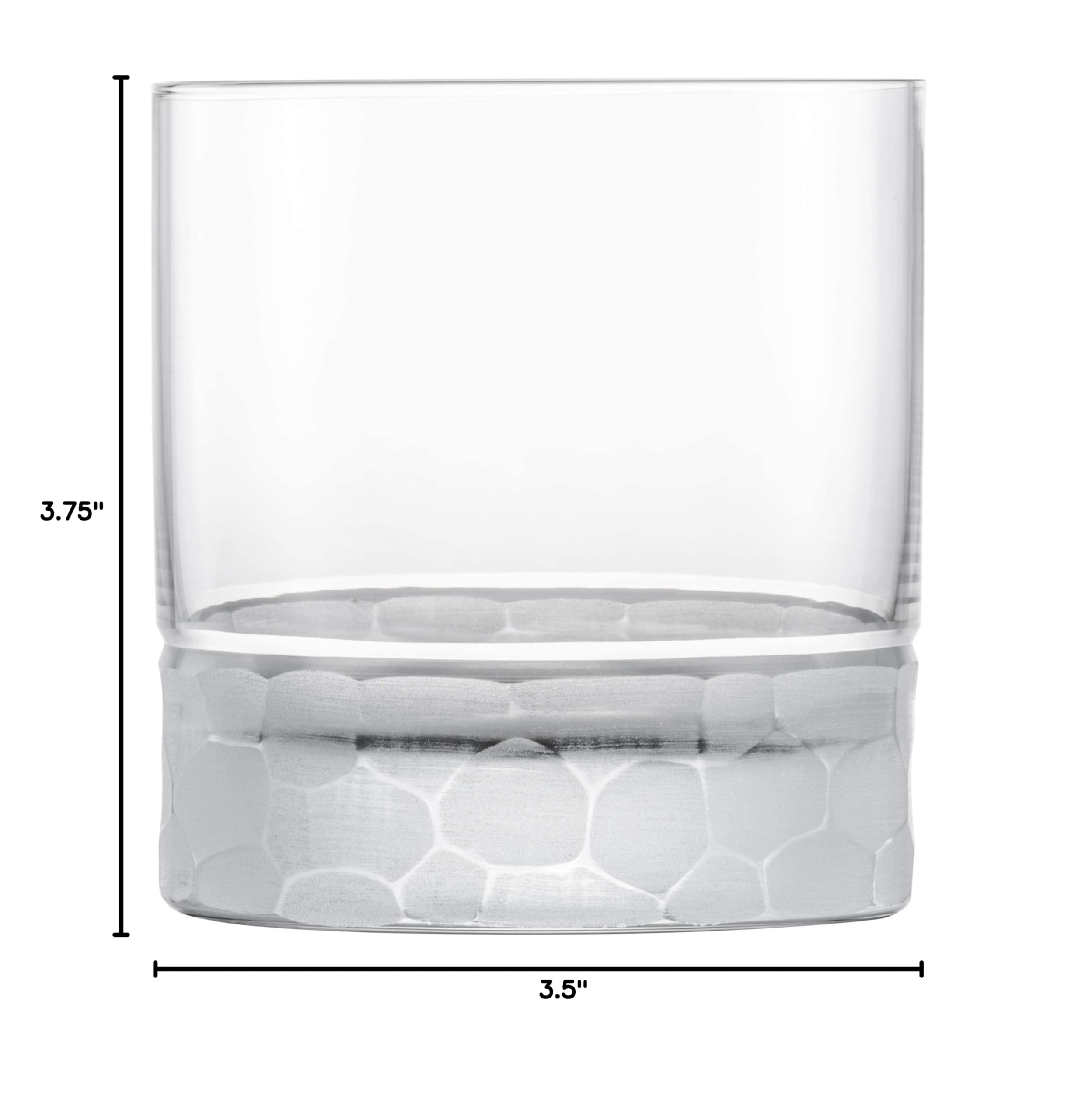 Eisch Crystal Whiskey Glasses HAMILTON - Set of 2 Handcrafted 13.5 oz German Crystal Tumblers with Thick Weighted Bottom - Ideal for Bourbon, Scotch, Cognac & Cocktails - Perfect for Home Bars, Gifts & Entertaining