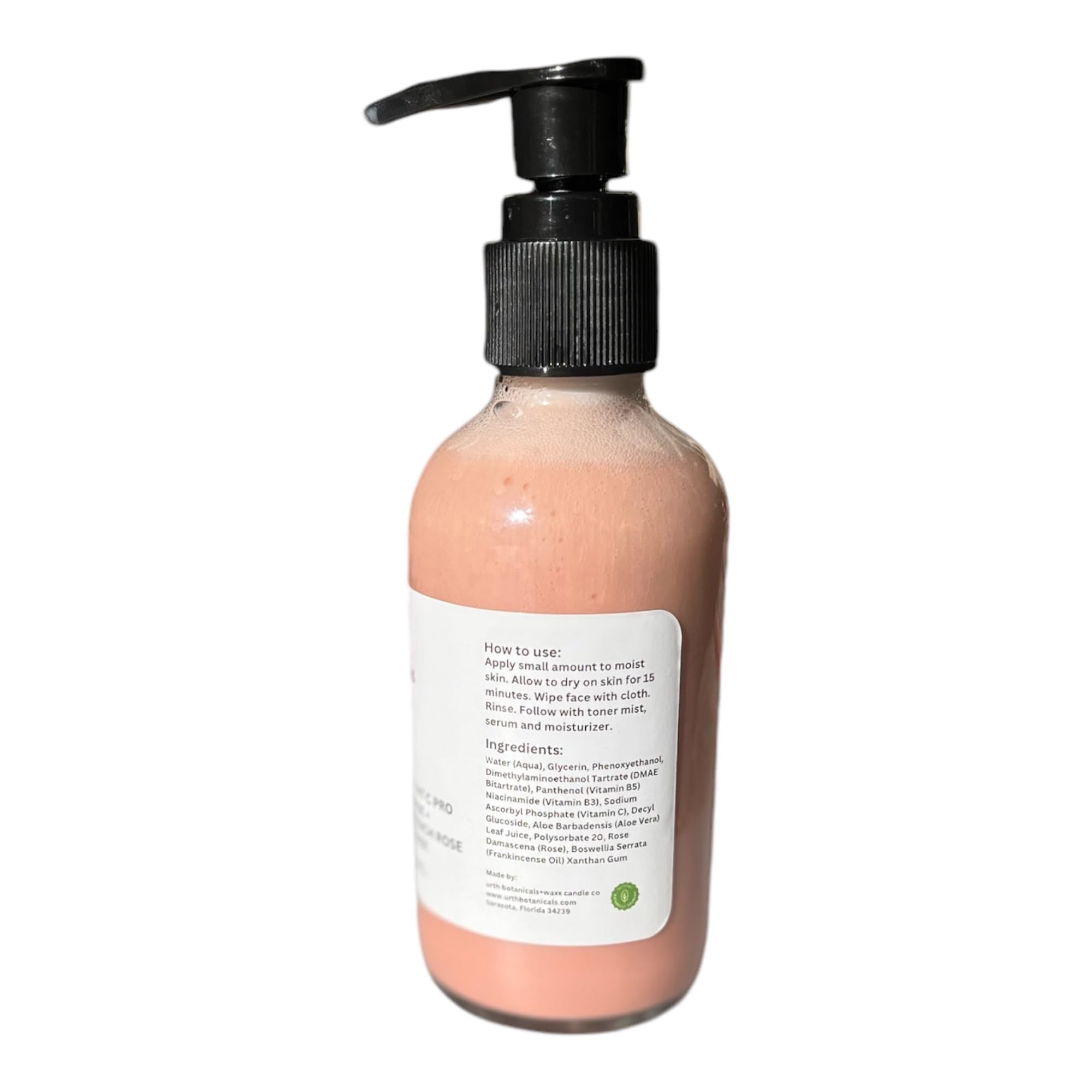 Rose Mud Cleansing Mask for Face - 100% Vegan & Cruelty-Free Facial Treatment with DMAE, Vitamin B5, C & Niacinamide | Gentle Daily Deep Cleansing Mask & French Rose Clay Exfoliator | Made in USA (4 Fl Oz) - Perfect for Acne-Prone Skin & Glowing Complexion
