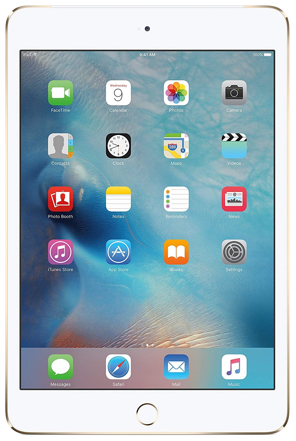 Refurbished Apple iPad Mini 4 128GB WiFi - Gold (Certified Renewed) | Portable Tablet for Work, Travel & Entertainment