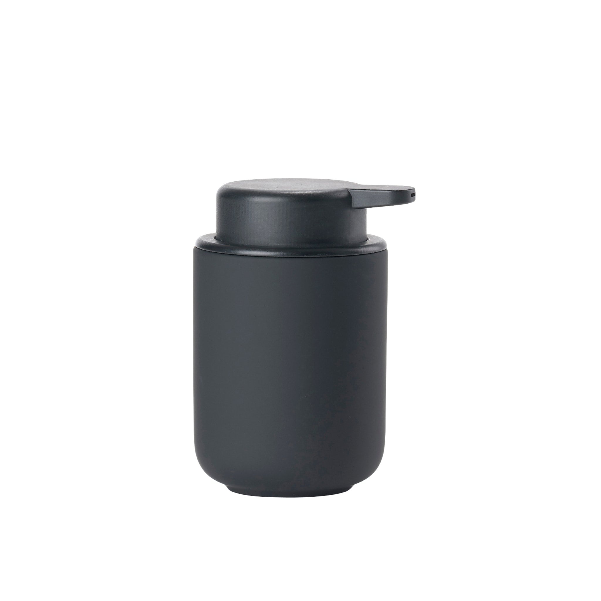 Zone Denmark Ume Soap Dispenser 250ml - Modern Black Bathroom Soap Dispenser (12.8cm Height) - Perfect for Kitchen, Bathroom, and Guest Washroom Decor