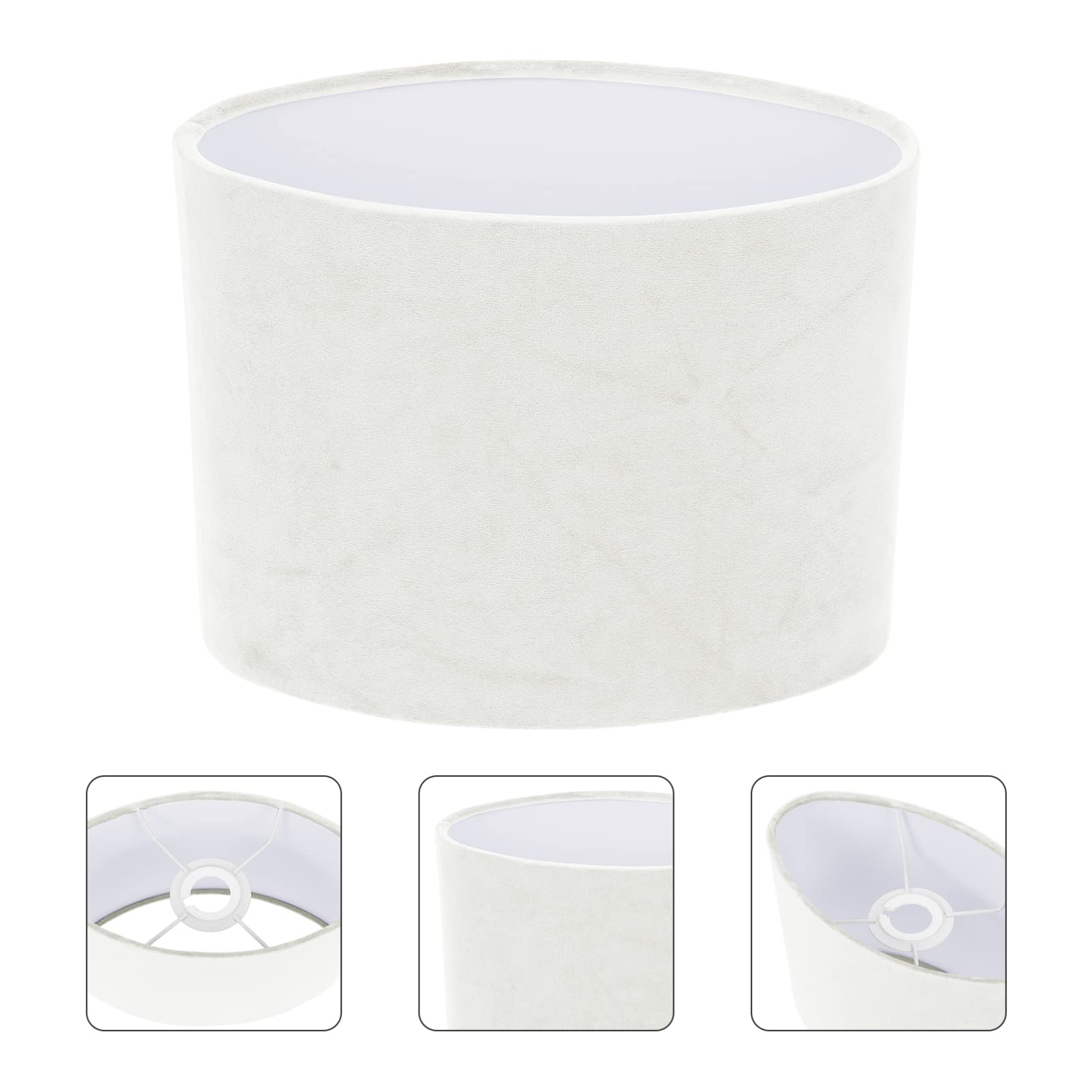 Beaupretty Oval Fabric Lampshade - E27 Table & Floor Lamp Replacement Shade - Light Cover & Protector for Living Room, Bedroom, Office Decor