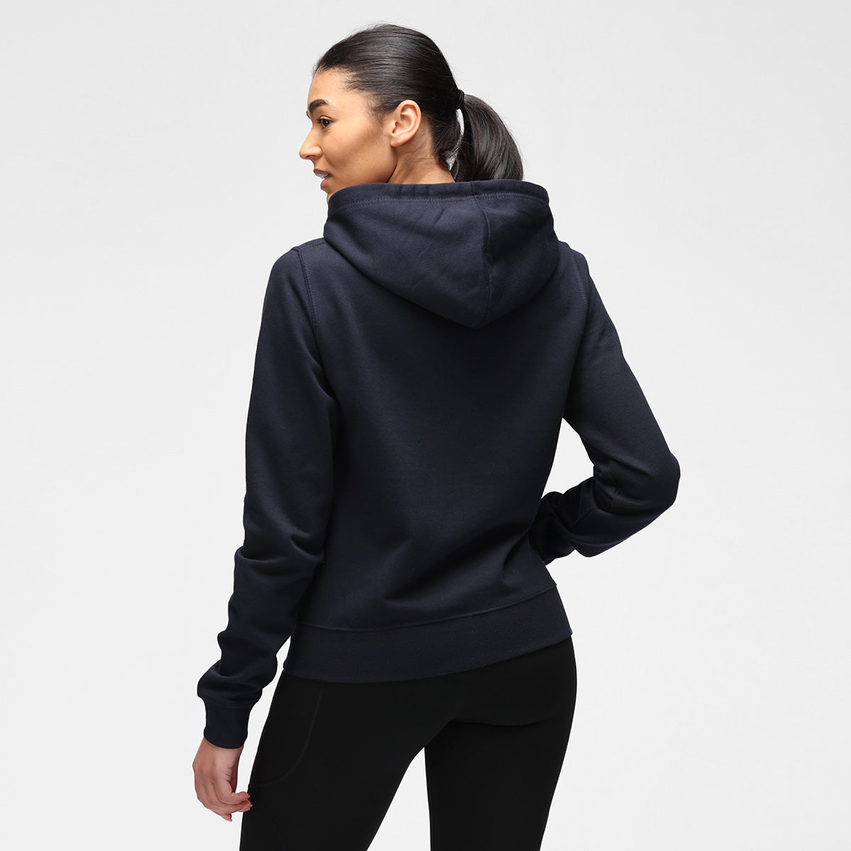 Navy Blue Diamond Pattern Women's Hoodie - Cozy & Stylish Pullover for Casual Wear, Lounge & Outdoor Activities