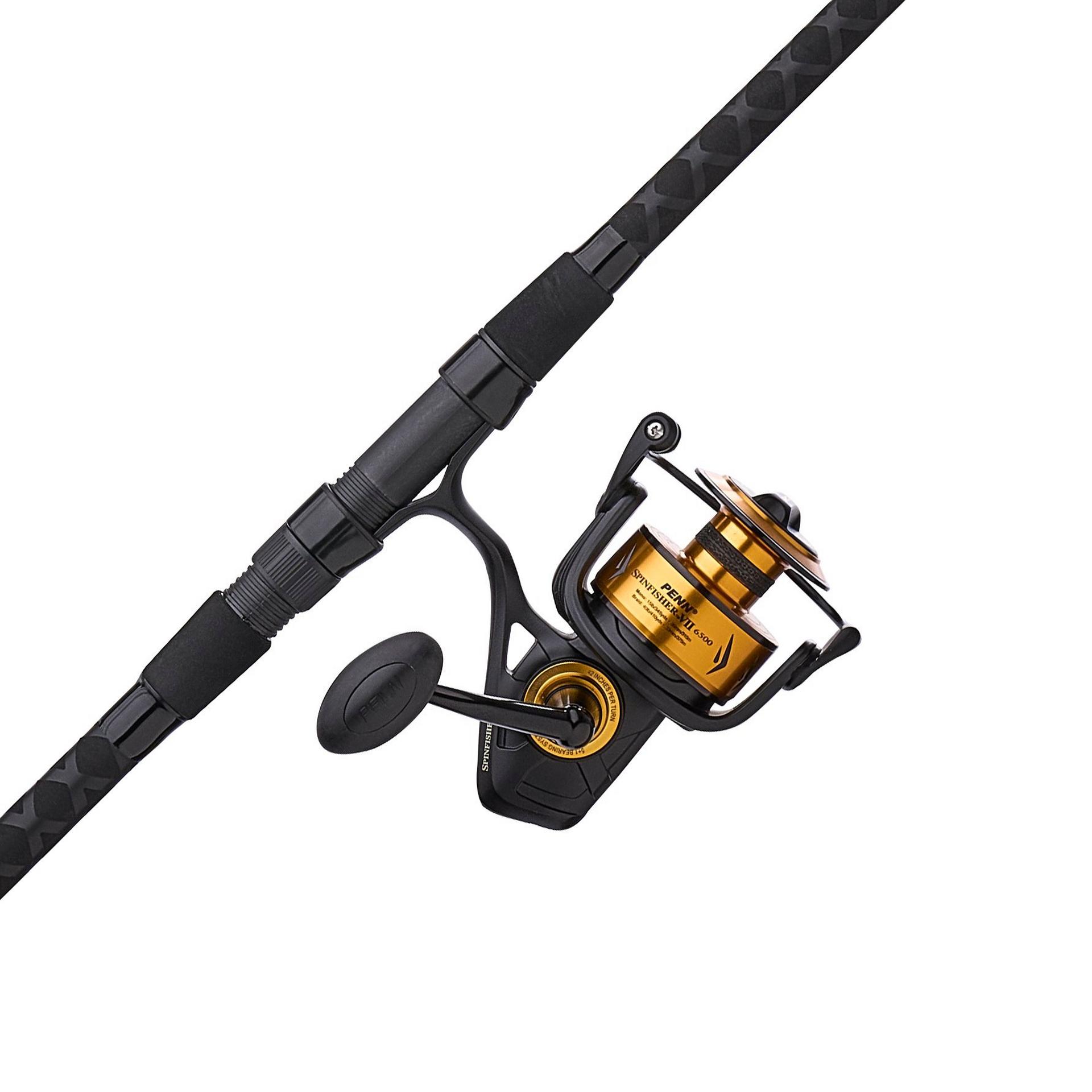 Penn Spinfisher® VII Spinning Rod and Reel Combo - Saltwater Fishing Gear for Surf, Pier & Boat Fishing | Corrosion-Resistant Spinning Reel with Heavy Duty Fishing Rod