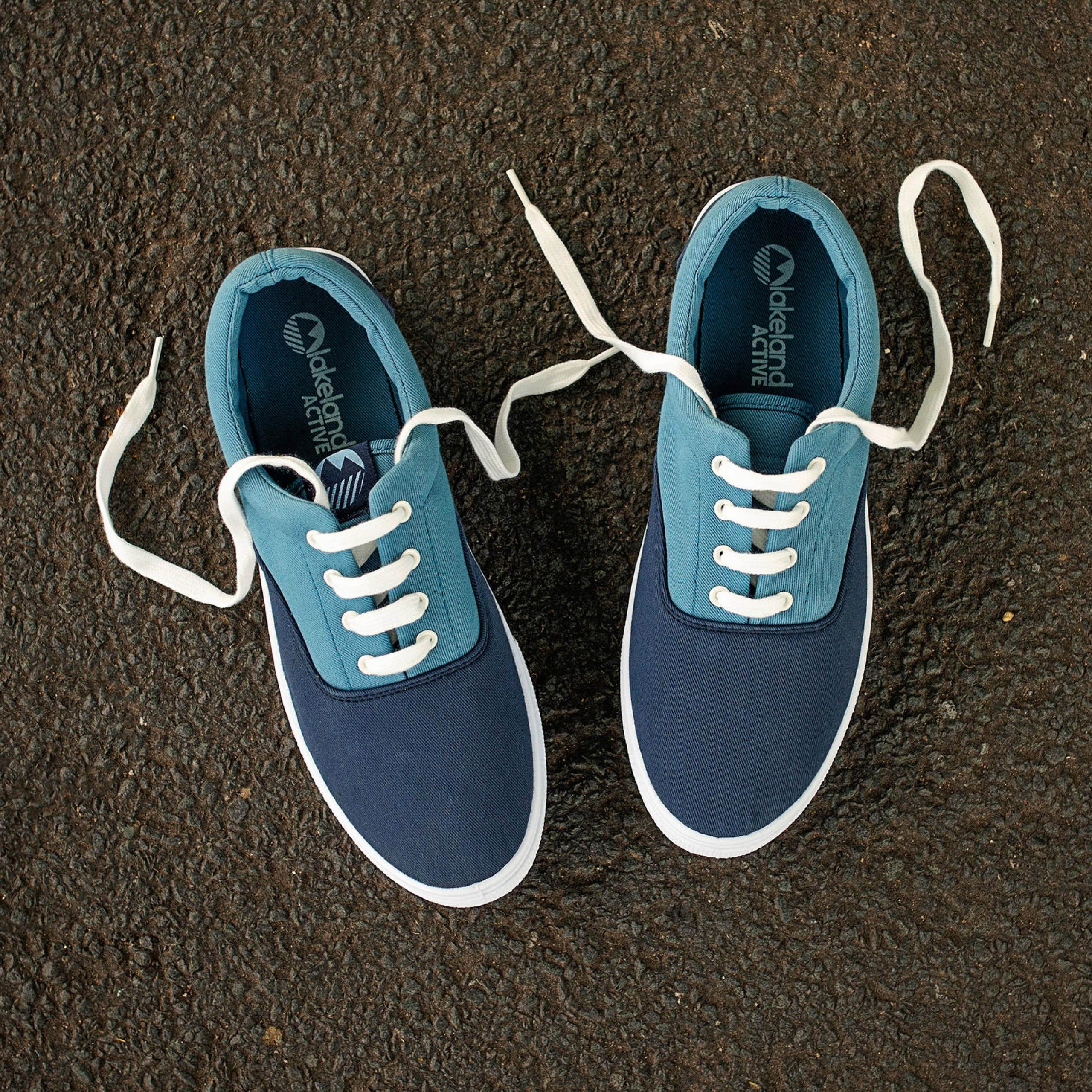 Men's Hudson Canvas Trainers - Lightweight Comfortable Sneakers for Walking, Running & Casual Wear | Breathable & Durable Shoes for Everyday Use