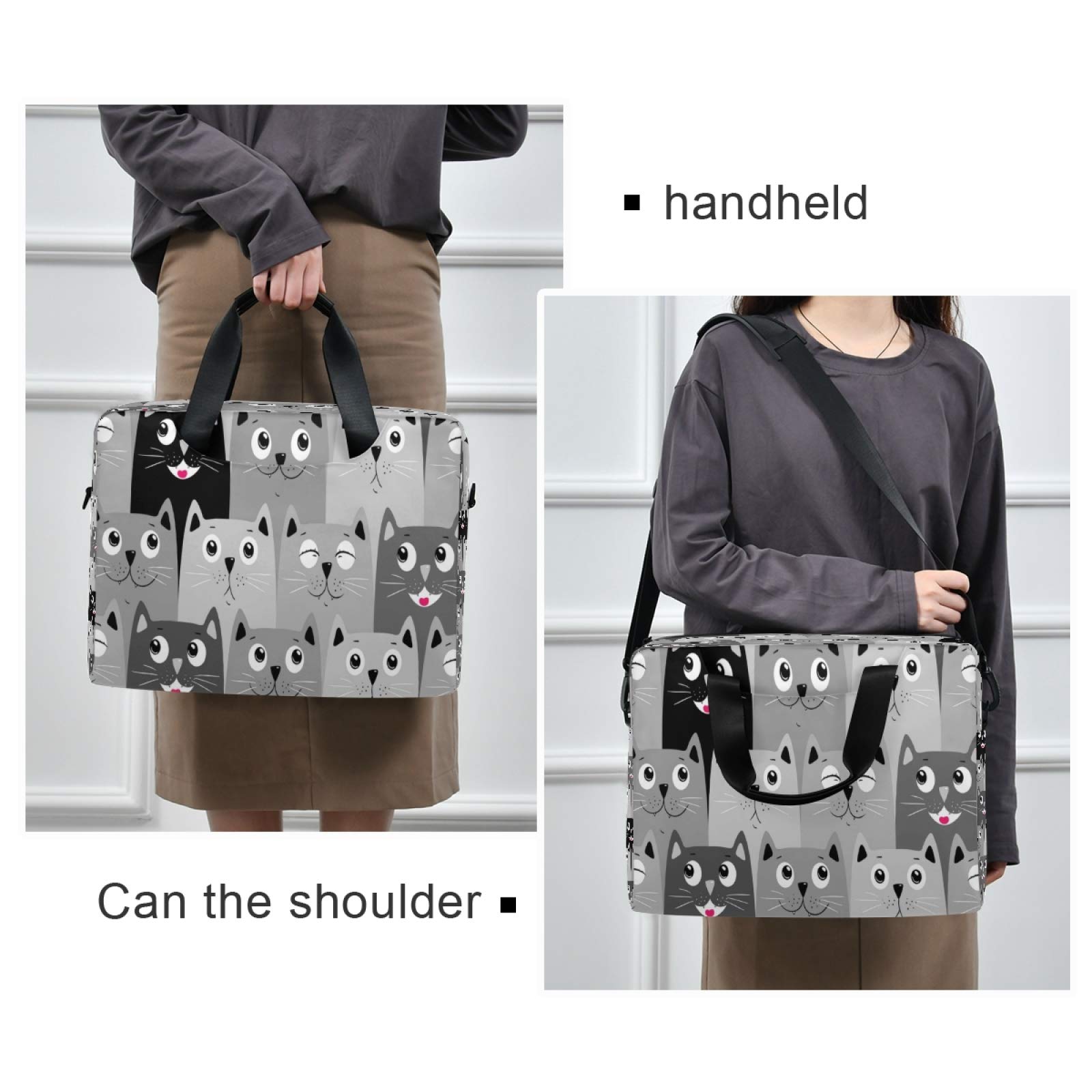 Stylish Polyester Laptop Bag for 13-15.6 Inch Computers - Durable Laptop Carrying Case with Trendy Pattern | Perfect for Work, School & Travel